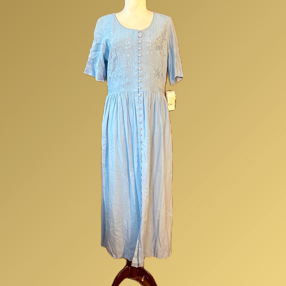 NWT Together blue embroidered dress